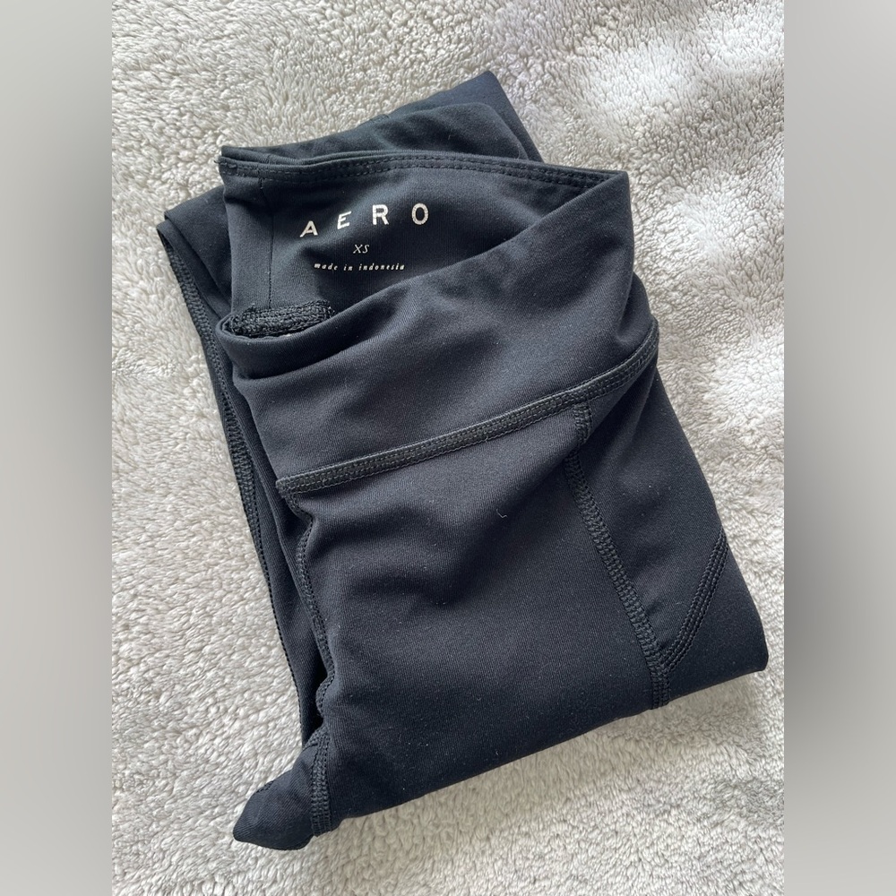 Aeropostale Best Booty Ever Black Leggings XS